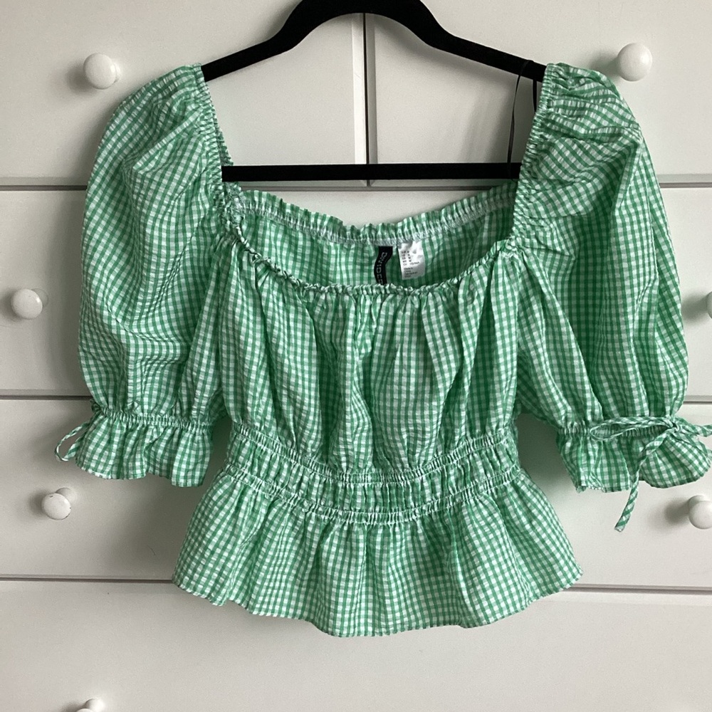 H&M Divided Gingham Top